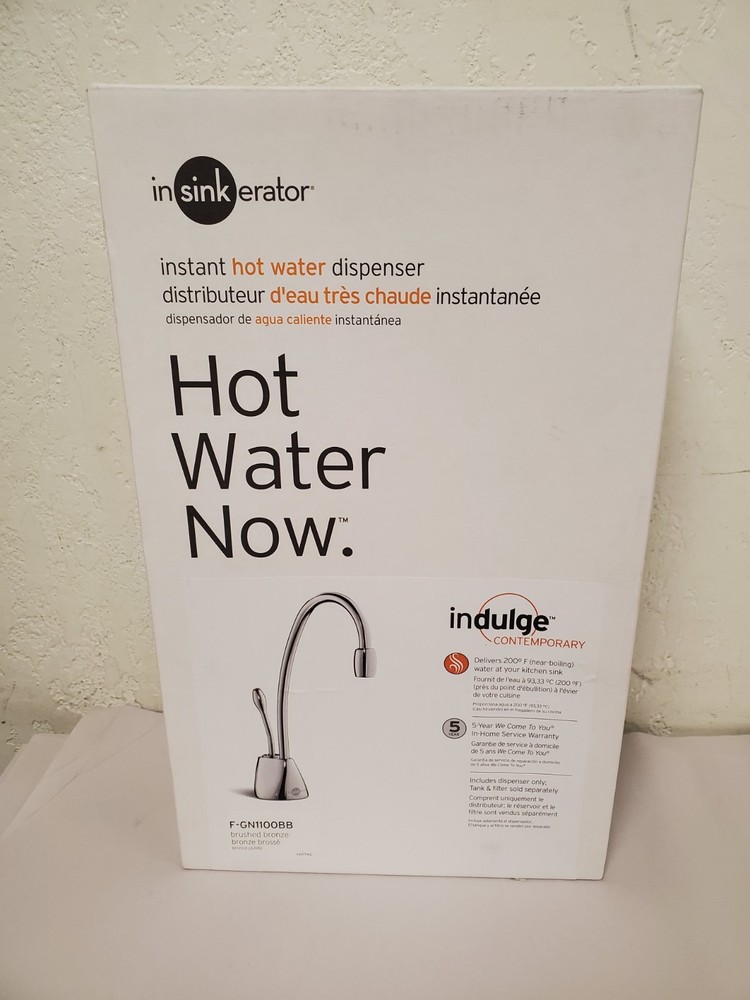 InSinkErator Single-Handle Instant Hot Water Dispenser Faucet, Brushed Bronze