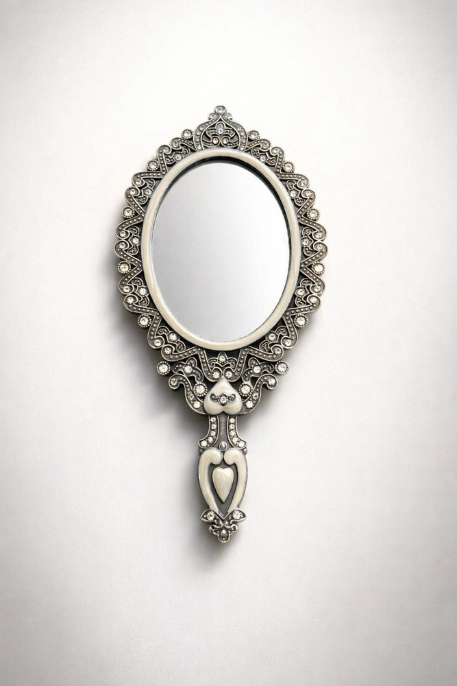 Vintage Ornate Handheld Vanity Mirror