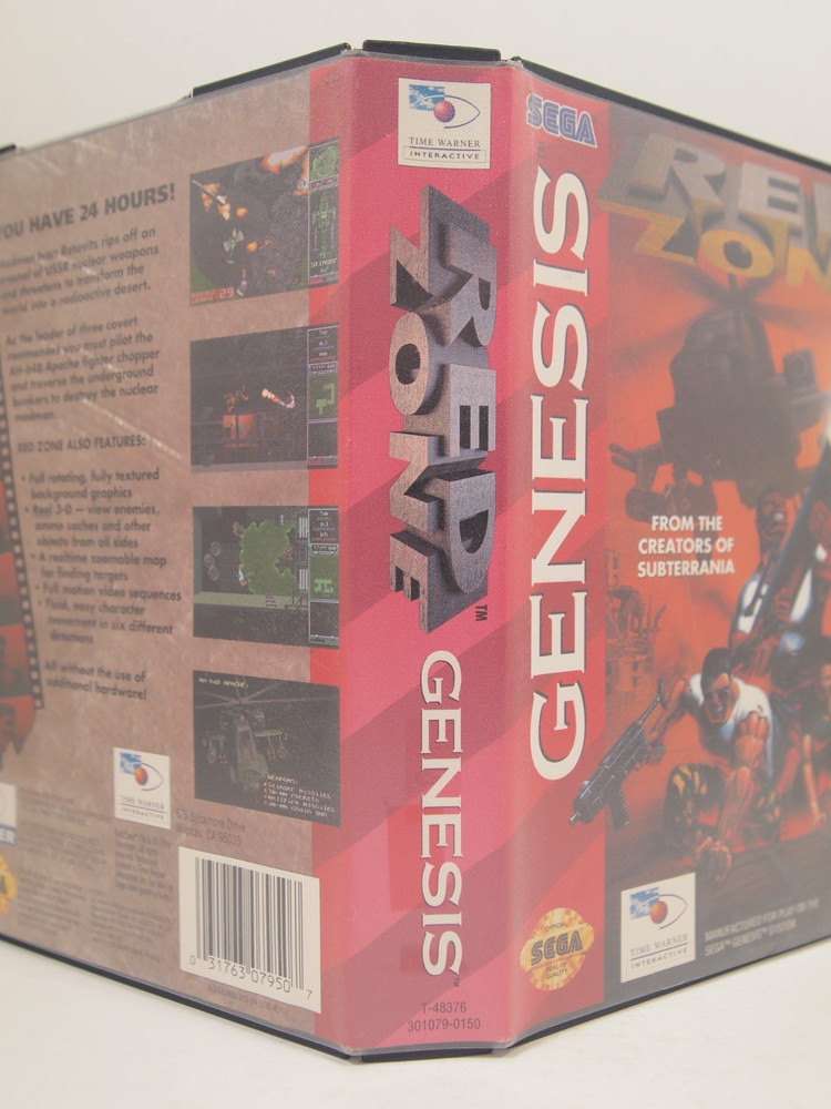 Red Zone Case (SEGA Genesis) Authentic BOX ONLY