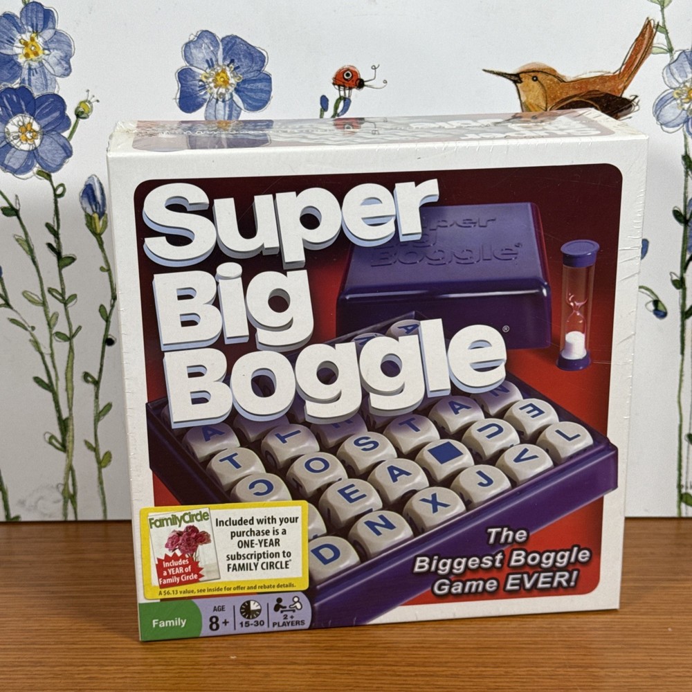 Super Big Boggle with 6X6 Grid and 36 Letter Cubes by Hasbro USA