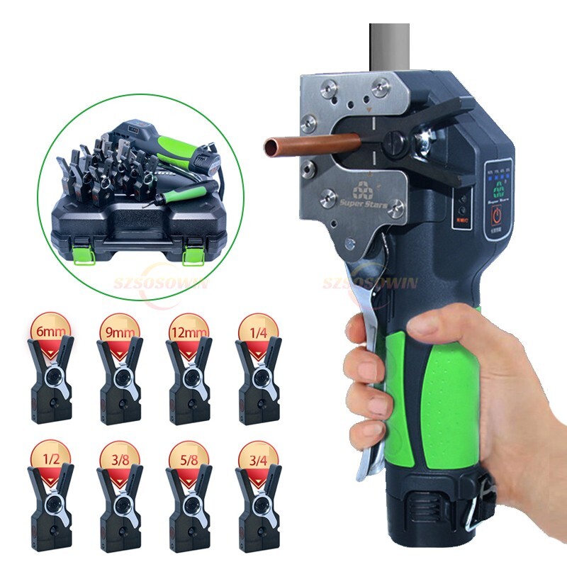 Battery Automatic Copper Tube Expander Air Conditioner Pipe Reamer Flaring Tools