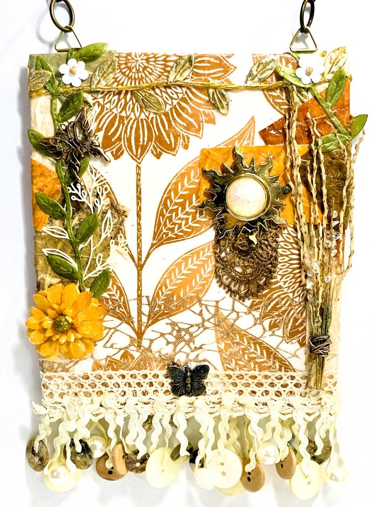 Unique Mixed Media Hanging Art Boards