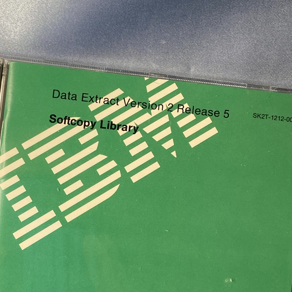 (Sealed) IBM DATA EXTRACT Version 2 Release 5 SOFTCOPY LIBRARY CD-ROM Brand New!