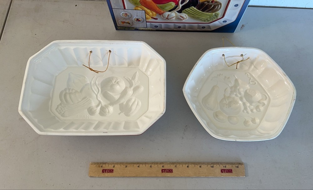 Ceramic Fruit Molds-Set of 2