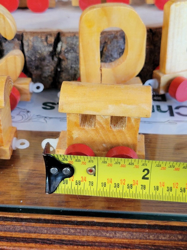 Vintage Wooden Alphabet Train