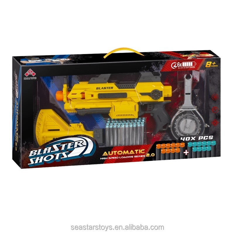 Electric Soft Bullet Toy Gun Shell Ejecting Foam Blaster