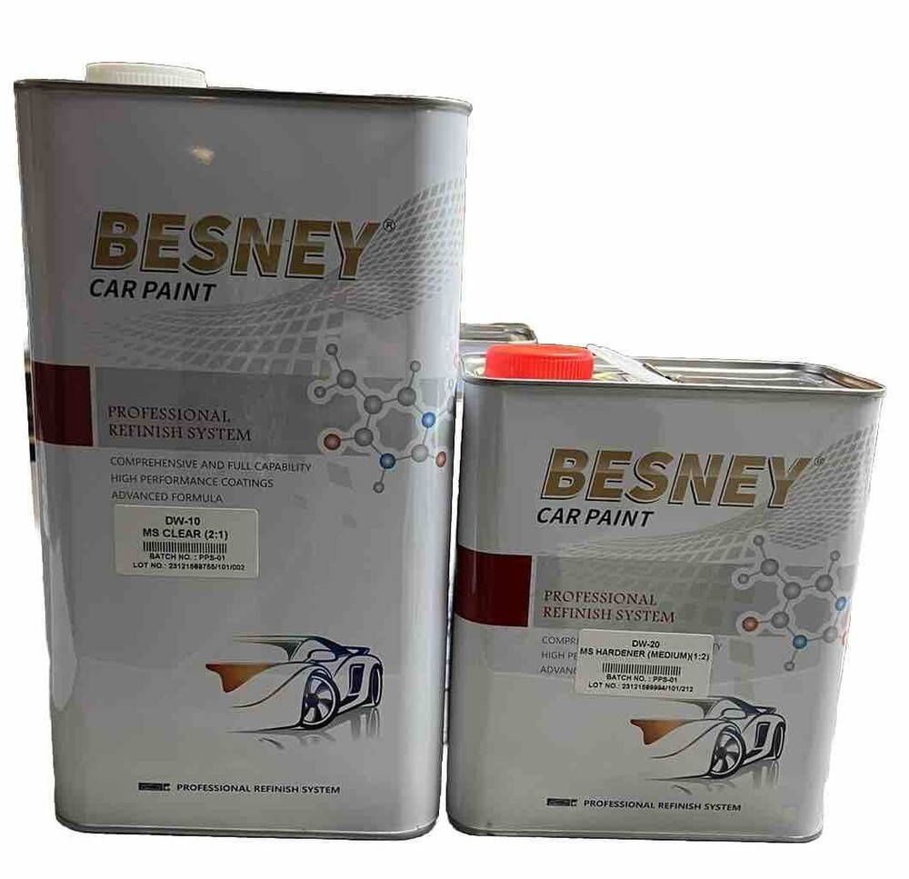 BESNEY MS EURO CLEARCOAT WITH MEDIUM ACTIVATOR (7.5 LITERS)