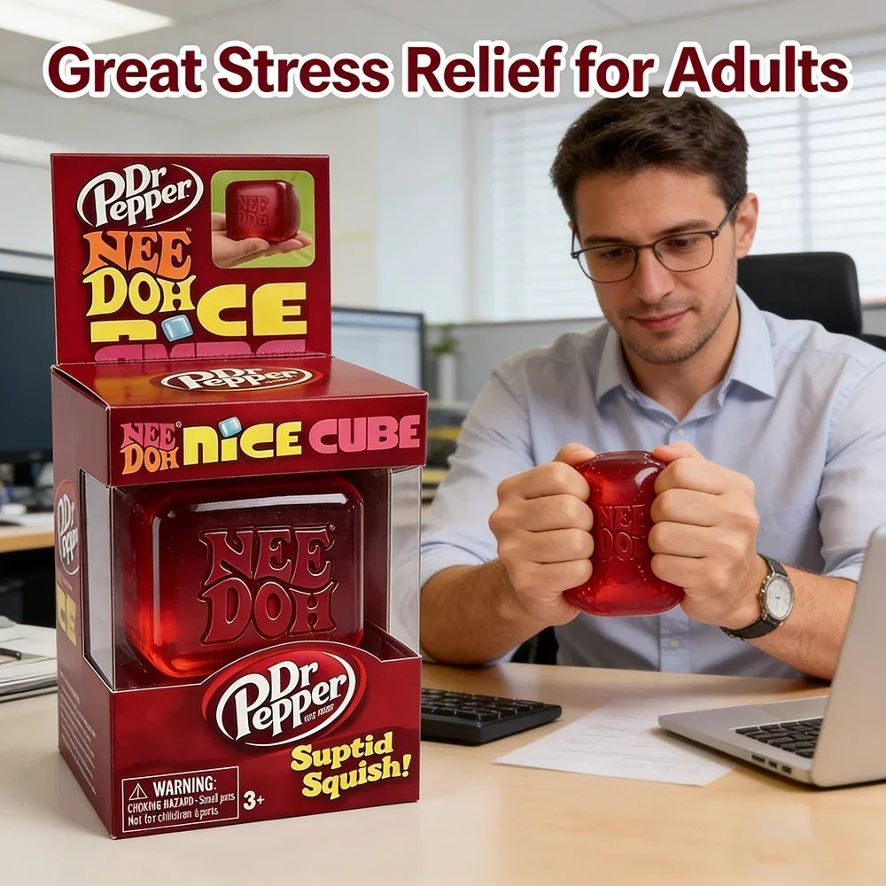 Needoh Limited Edition Dr Pepper Nice Cube Suptid Squish