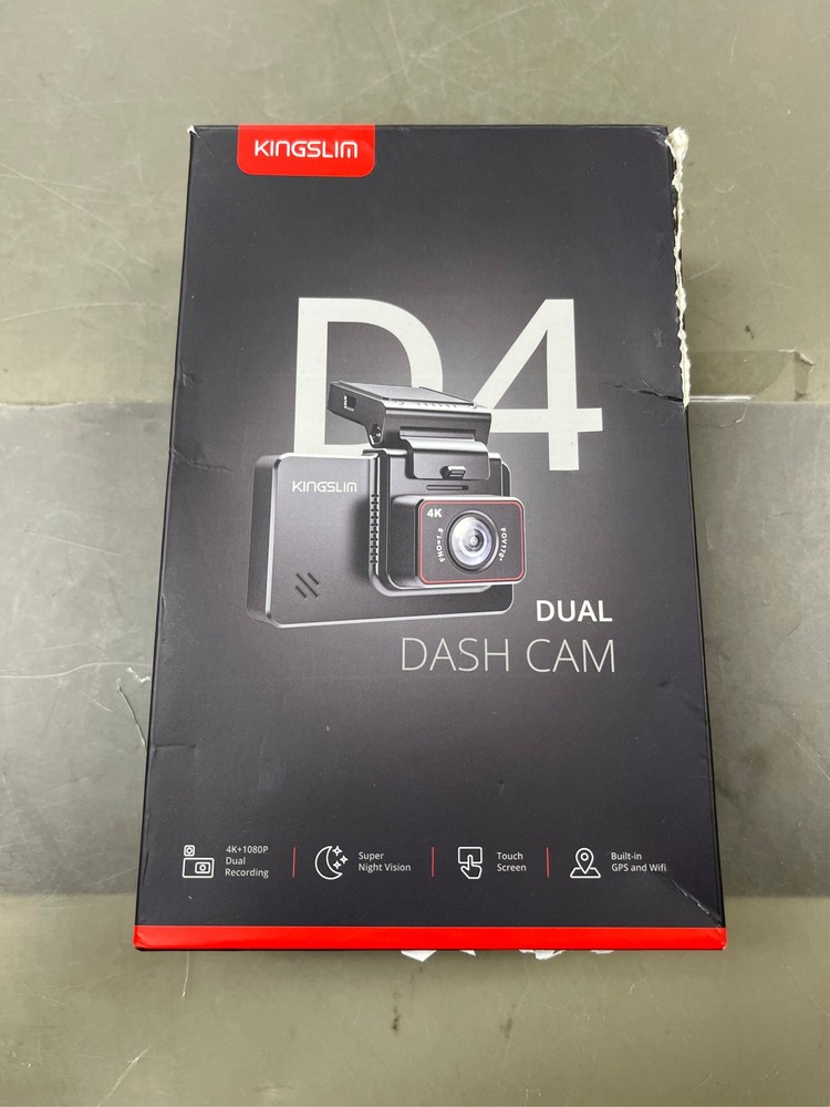 Kingslim D4 4K dual dash camera