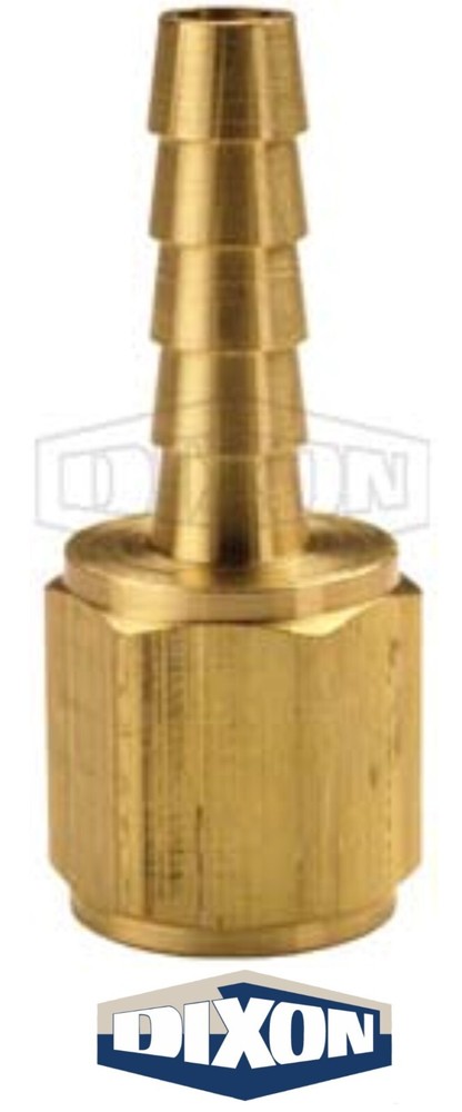 1/8" Hose ID x 1/4" FEMALE NPTF Brass Barb Fitting 10402042C (BF12) Dixon Valve