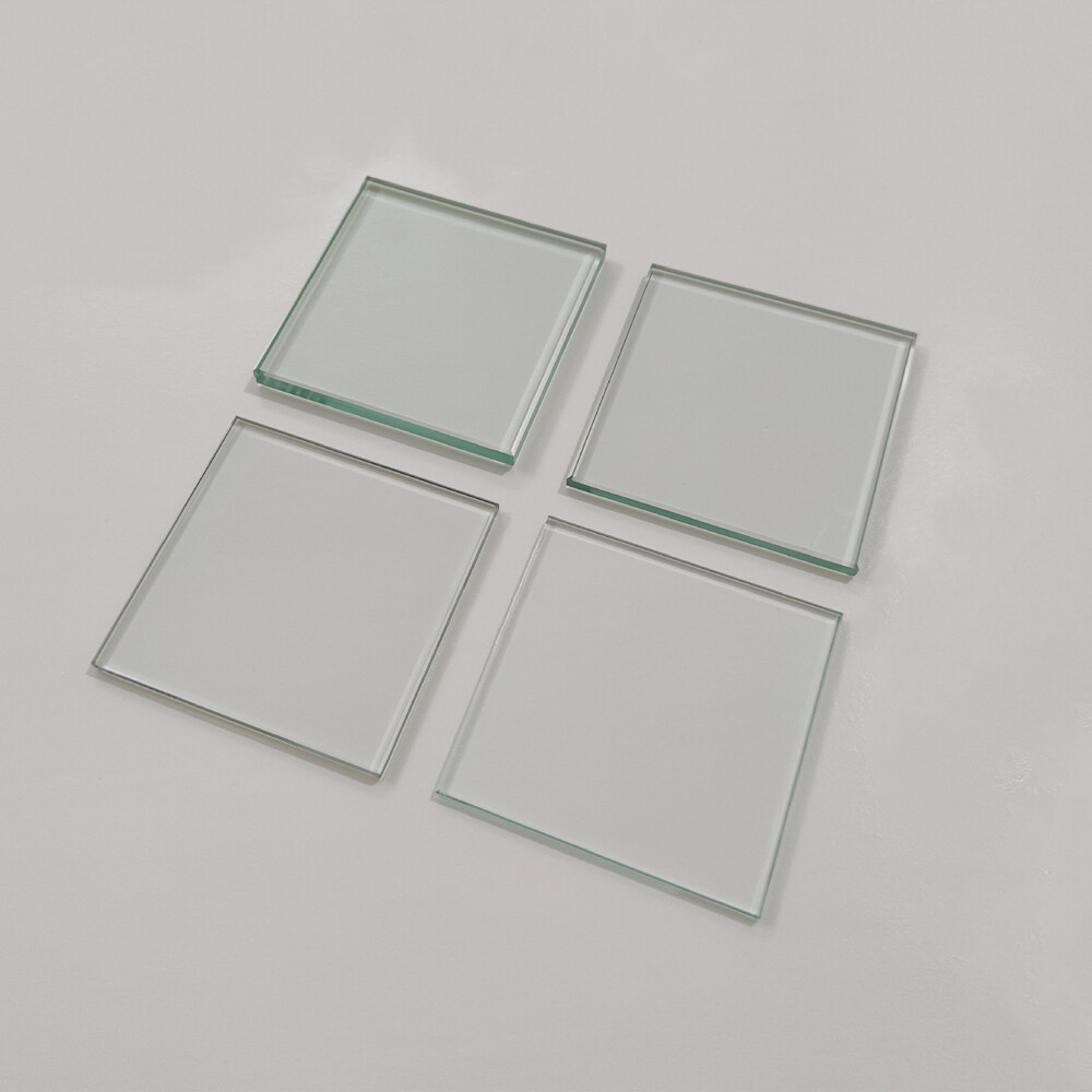 2PC Laboratory Microscope Working Stage HD Engraved Glass Board 3MM Thickness