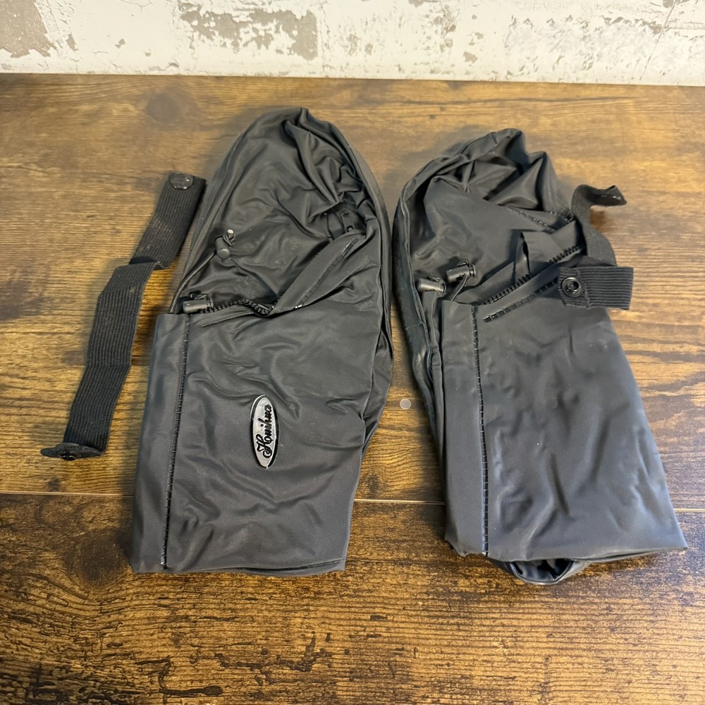 NEW - Black Rain Shoe Covers - Large