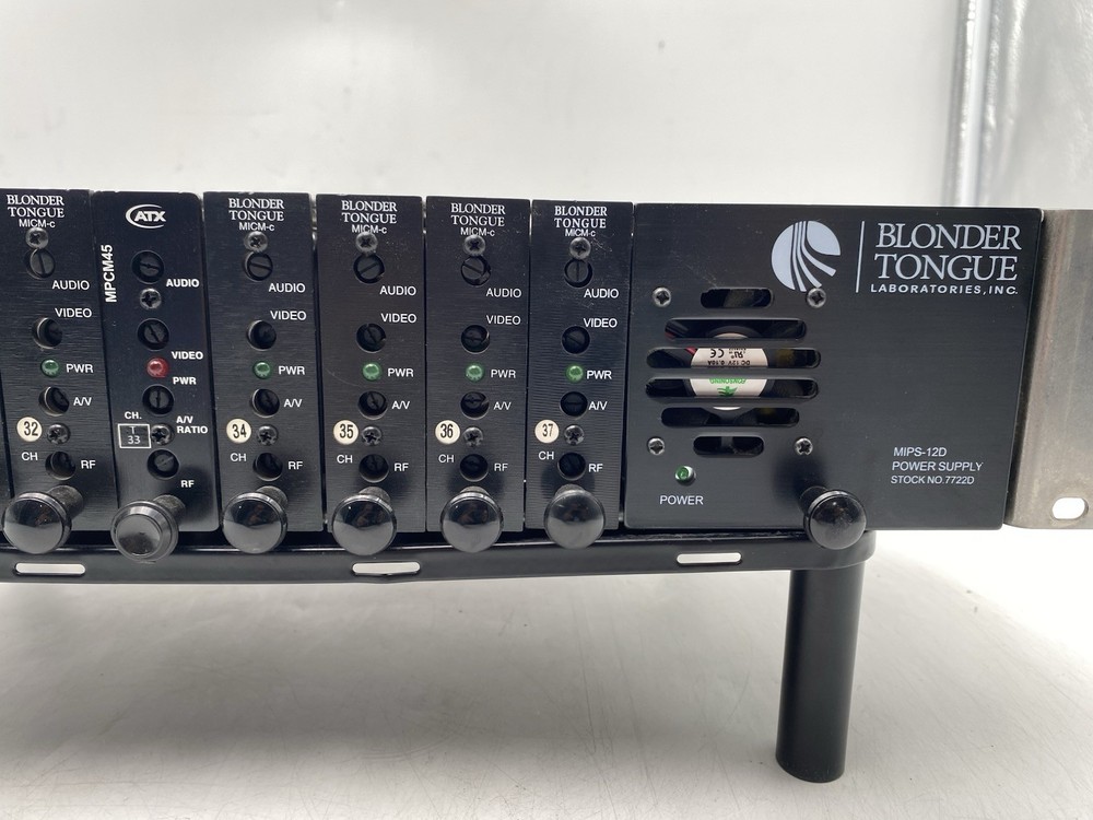 Blonder Tongue Labs MIRC-12(V) Modulator Chassis w/ Modules Read Description