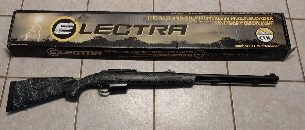 CVA Electra Muzzleloader Black Powder .50 Caliber Barrel Mounted Scope Rail