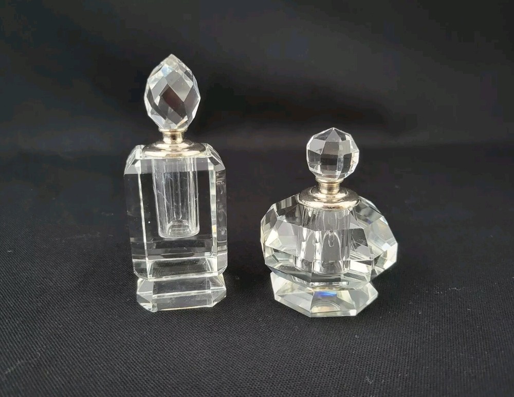 Crystal Perfume Set With Screw Top Applicator Oleg Cassini?