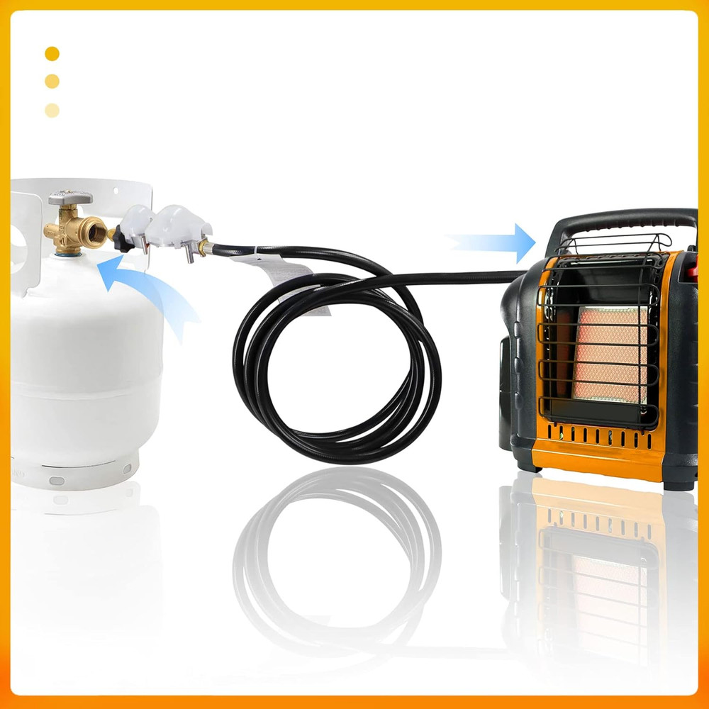 12 FT F273684 Propane Hose with Regulator Compatible with Mr Heater F273684 Budd