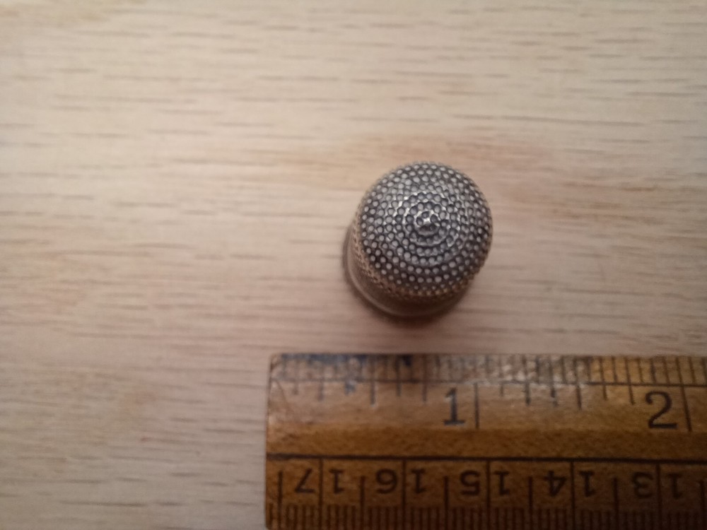 Vintage Sterling Silver Thimble #11 Priscilla Sewing Silver Thimble