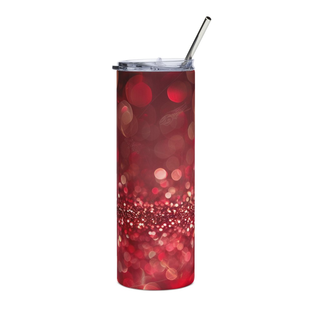 Glitter Ruby Stainless steel tumbler