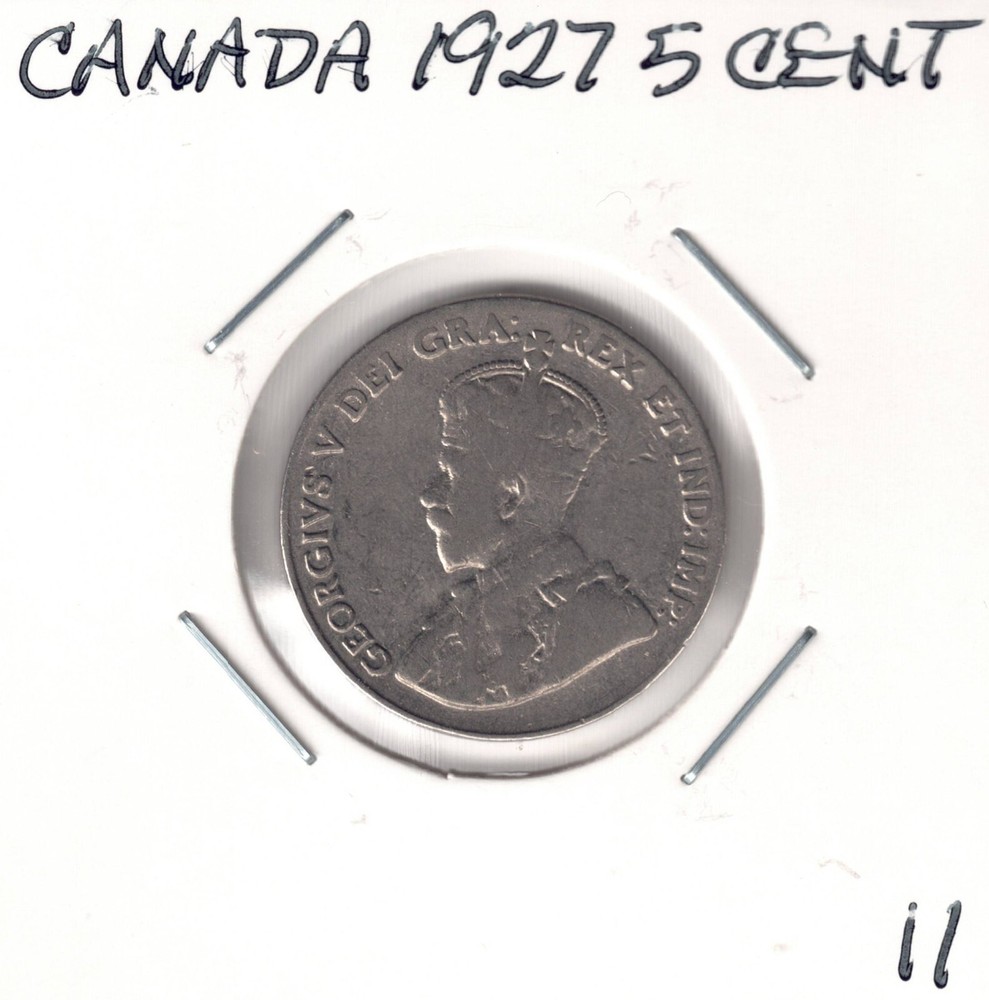 1927 Canada 5 cent. U grade from the Hi-Res scans.
