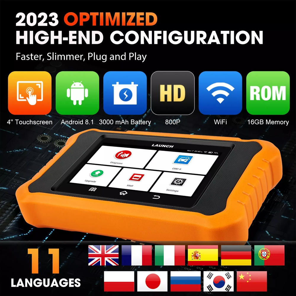 LAUNCH Creader Elite 2.0 for GM Diagnostic Tool Scanner Key Coding Active Test