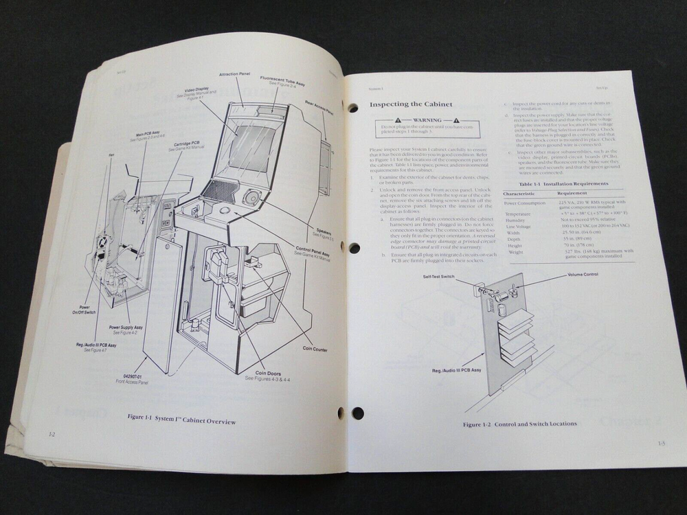 Vintage 1984 Atari System I Operators Manual