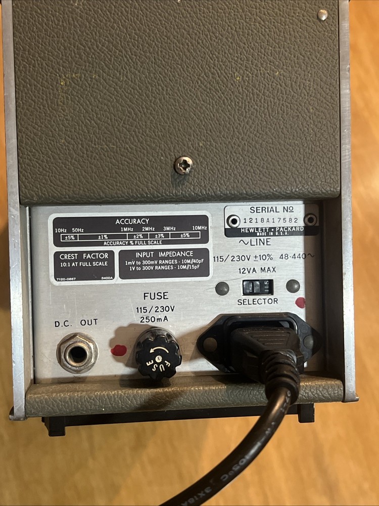 HP 3400A RMS Voltmeter