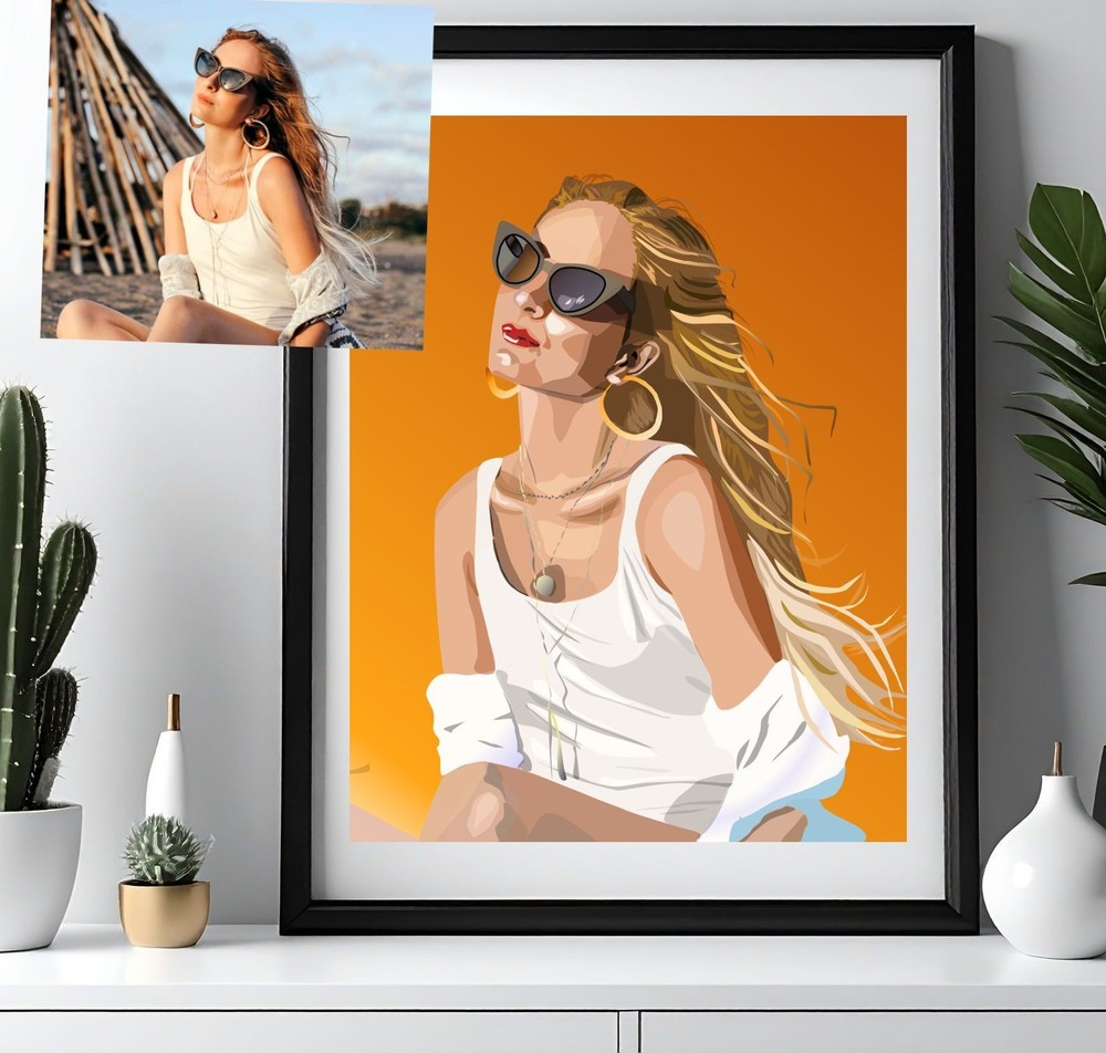 custom portrait from photo