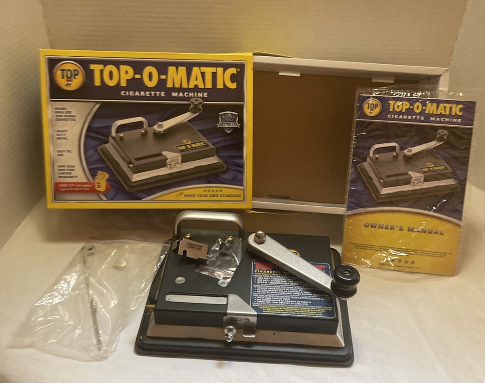💥 TOP-O- MATIC CIGARETTE ROLLING MACHINE ✨ WORKS W/ KING SIZE & 100MM TUBES