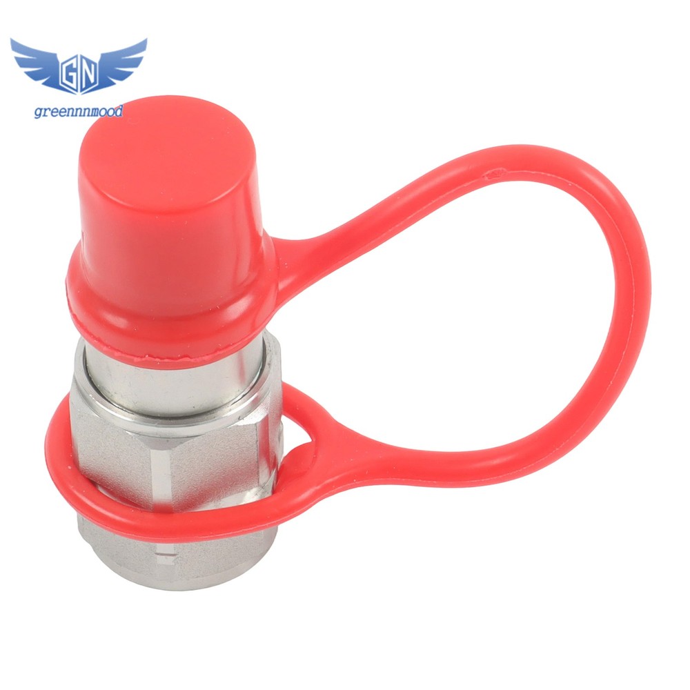 3/8" Flat Face Hydraulic Quick Connect Male Coupler Fitting, 3/8" NPT Thread
