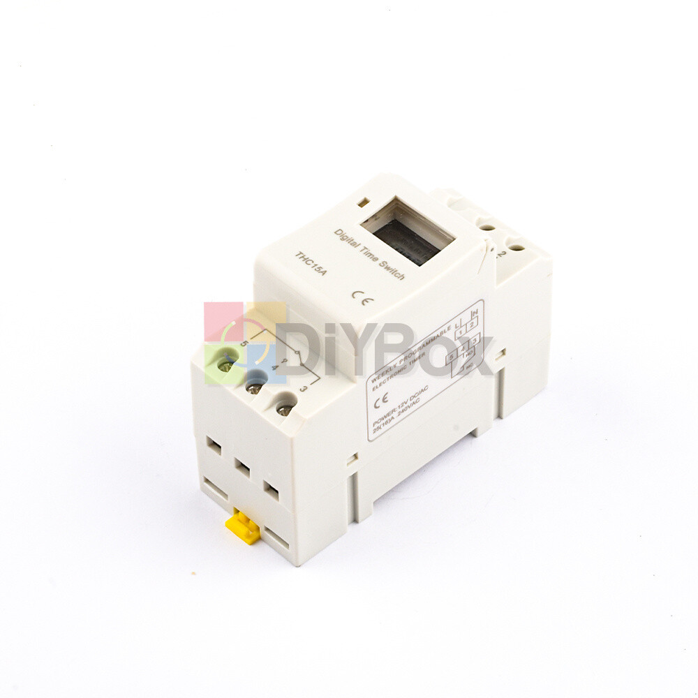 Digital LCD DIN Programmable Weekly Rail Timer 12V/24V/220V Time Relay Switch