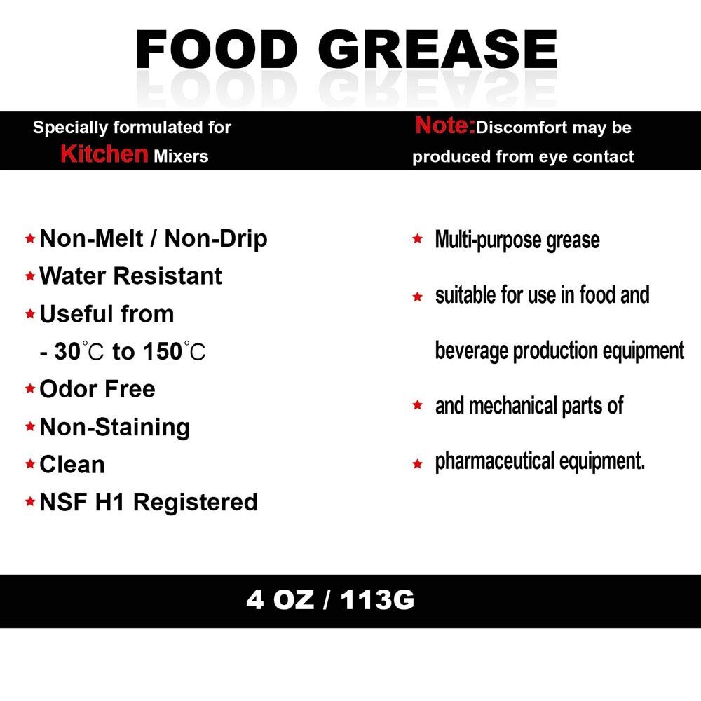 4oz Food Grade Grease KitchenAid Mixer