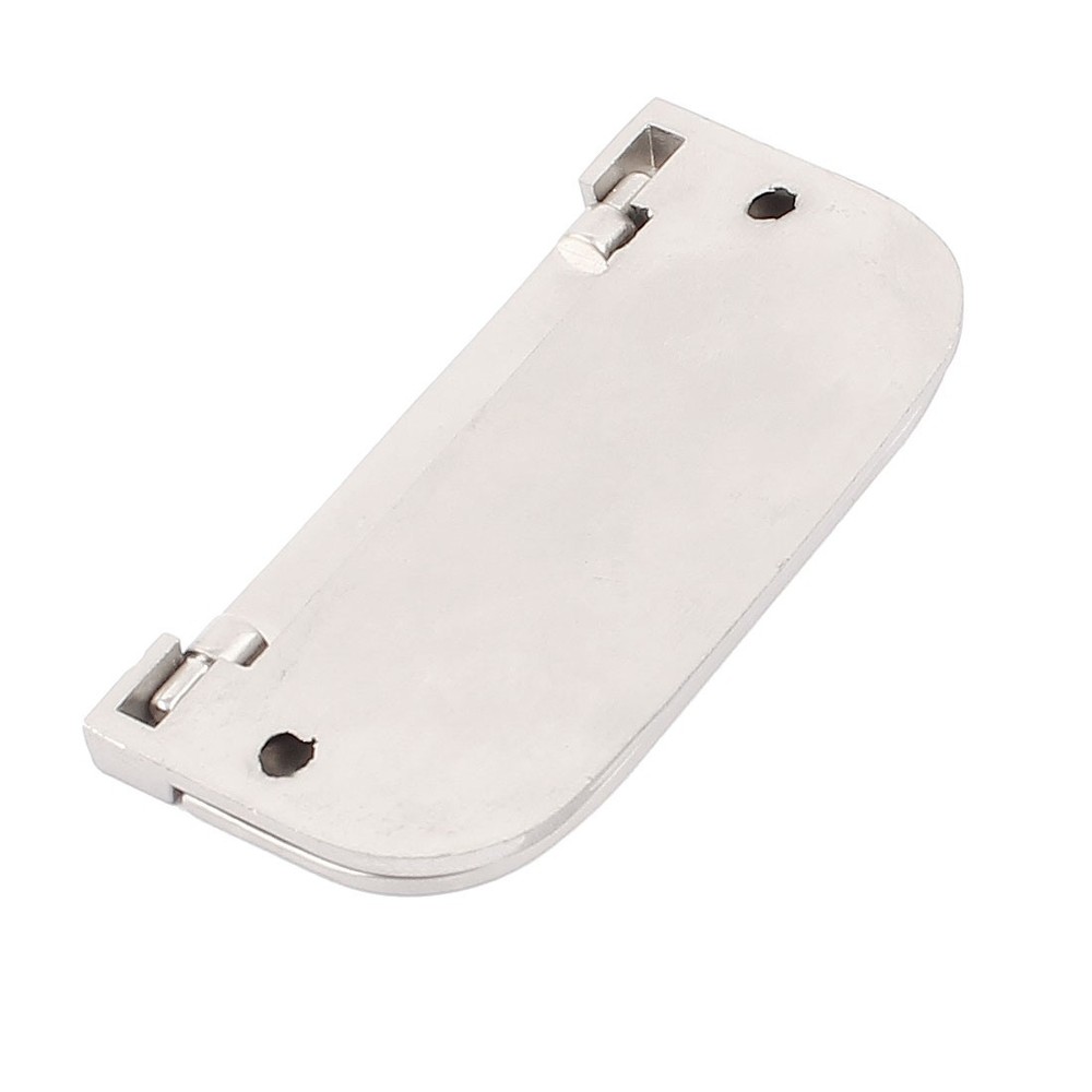 Cupboard Drawer Metal Flush Mount Door Pull Handle Silver 2pcs