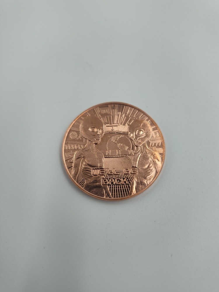 1 oz Copper Round - Aliens "We'll be Back"