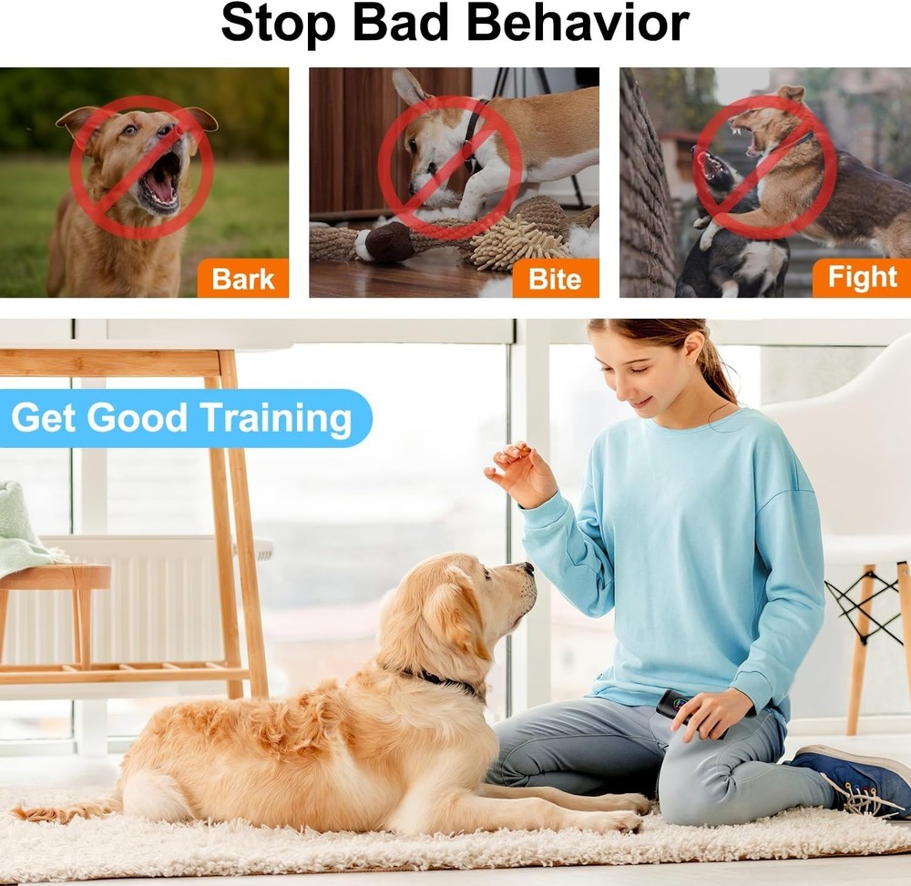 Ultrasonic Dog Bark Deterrent - 3-in-1 Training Tool