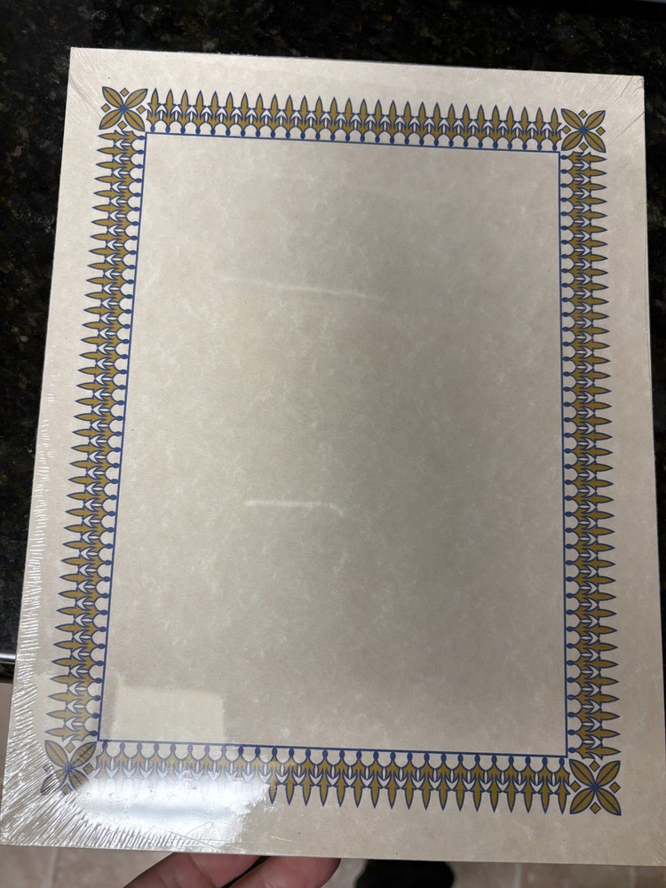 DESKTOP PAPERS Geopaper print certificates, gift certificates, and scroll (open)