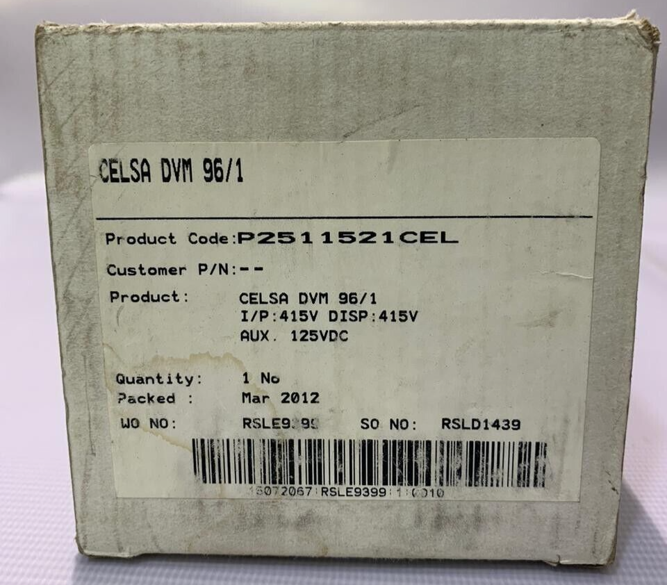 CELSA / AC Voltmeter / DVM 96/1 / 125V DC - 415V AC