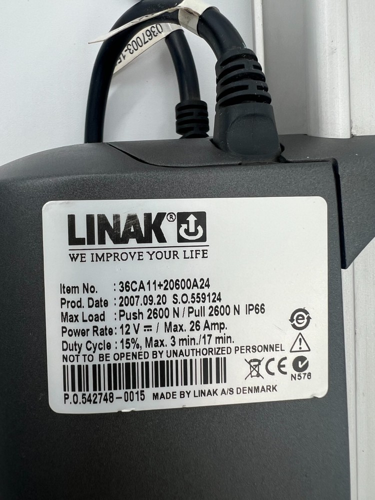 LINAK Electric Linear Actuator 12v/ max 26 Amp.