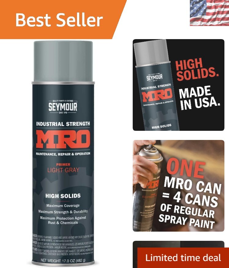 Eco-Friendly 17 oz Light Gray High Solids Spray Paint - Rust Protective Coating