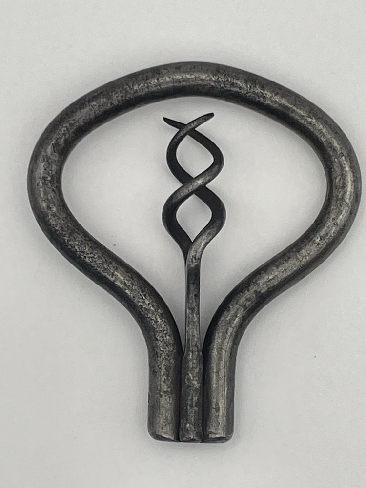 Rare Double Helix Folding Bow Pocket Picnic Corkscrew