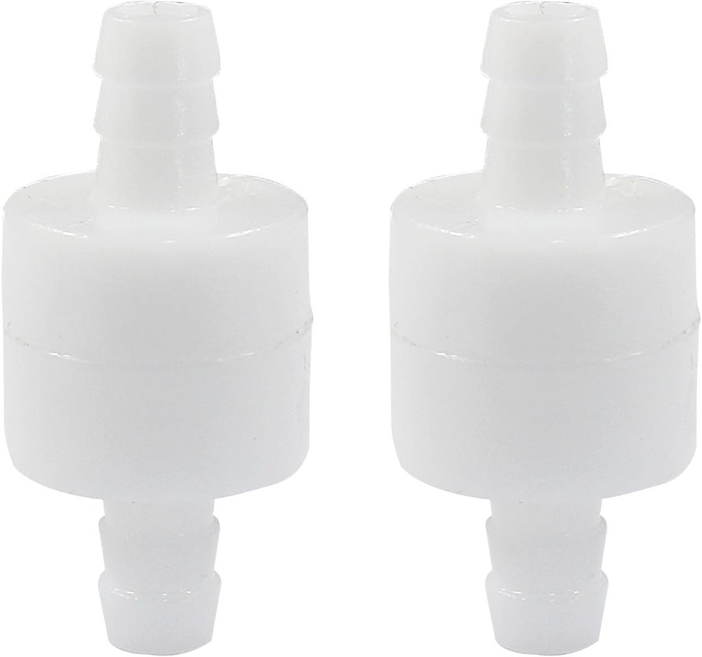 5/16" One Way Inline Check Valve 2 Pcs, Non Return Ozone Resistance PVDF Plastic