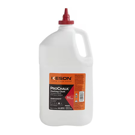 Keson Pm105red Marking Chalk, Red, Permanent, 5 Lb