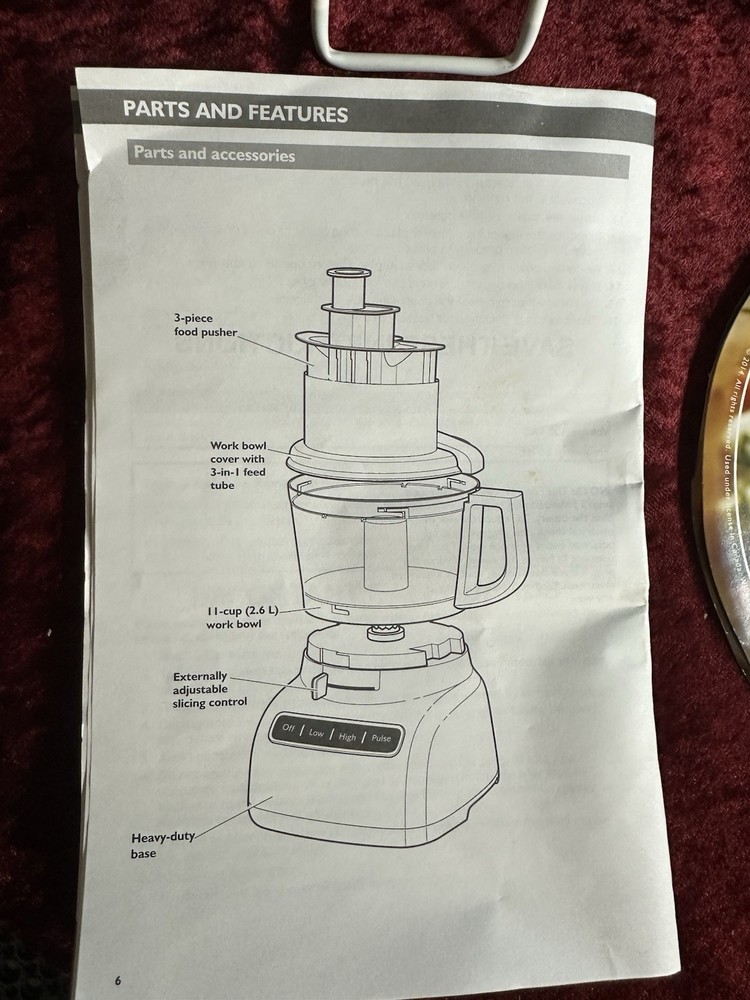 KitchenAid 13 Cup Food Processor With Original Attachments Tested And Sharp!!!!