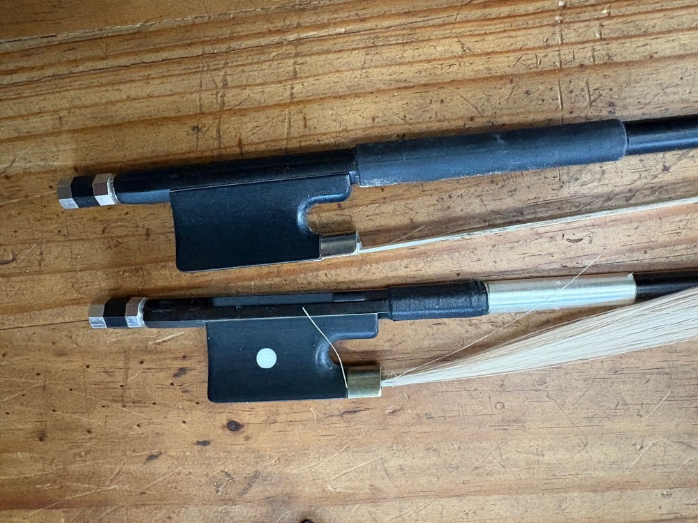 Two Vintage Cello Bows For Restoration