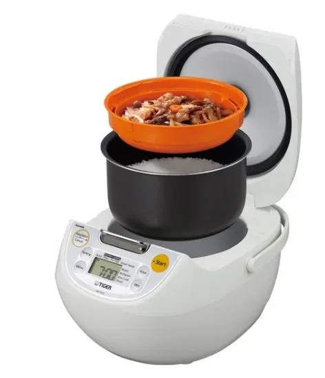 Tiger JBV-S10U 5.5 Cup Microcomputer Rice Cooker - White