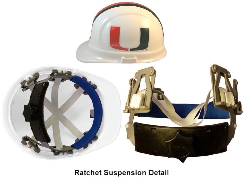 Miami Hurricanes NCAA Hard Hat