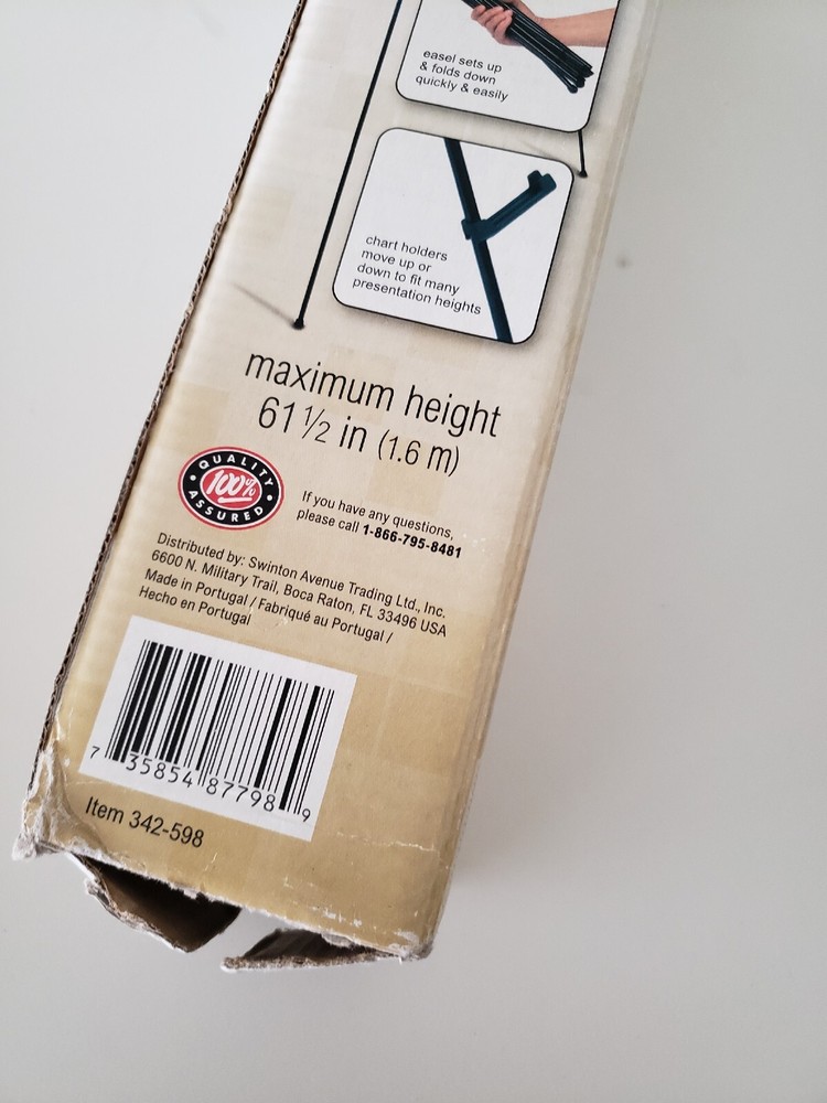 5' Office Depot Quick-Setup Display Easel - Presentations Signs