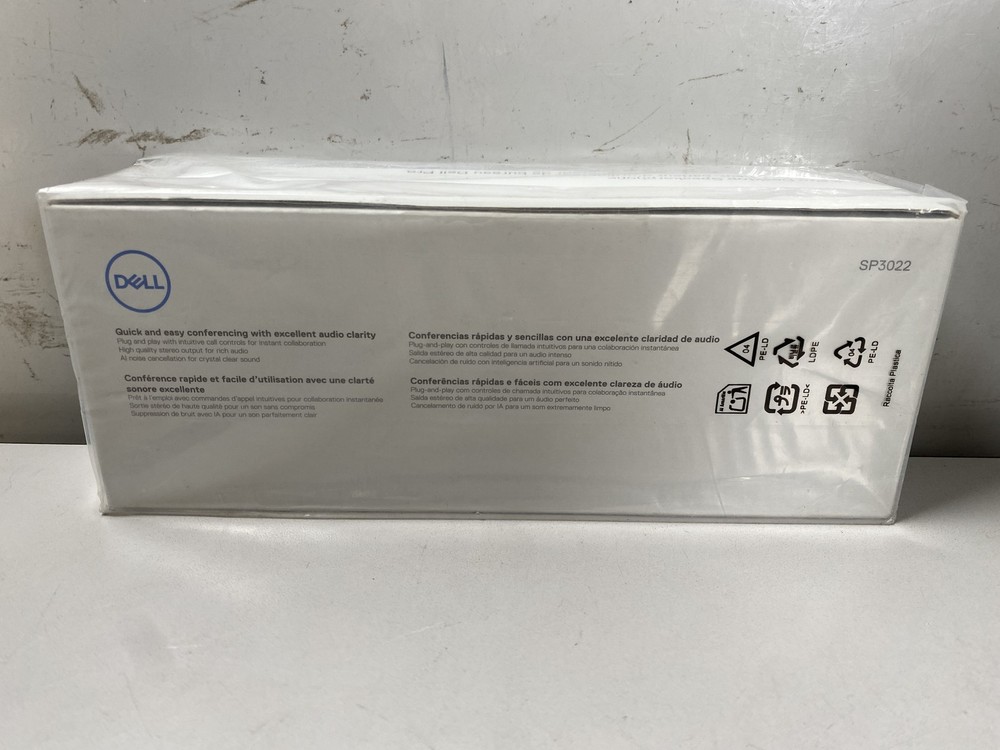 Dell Speakerphone SP3022 USB Computer Speaker - White