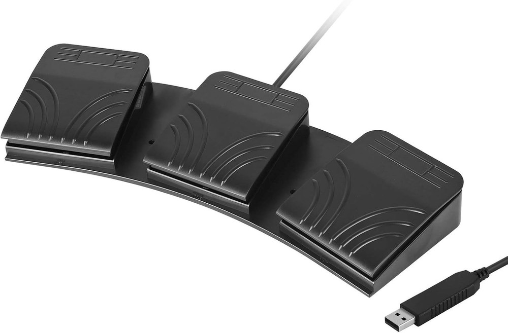 Versatile USB Triple Button Foot Switch with Ergonomic Comfort for Endless Use