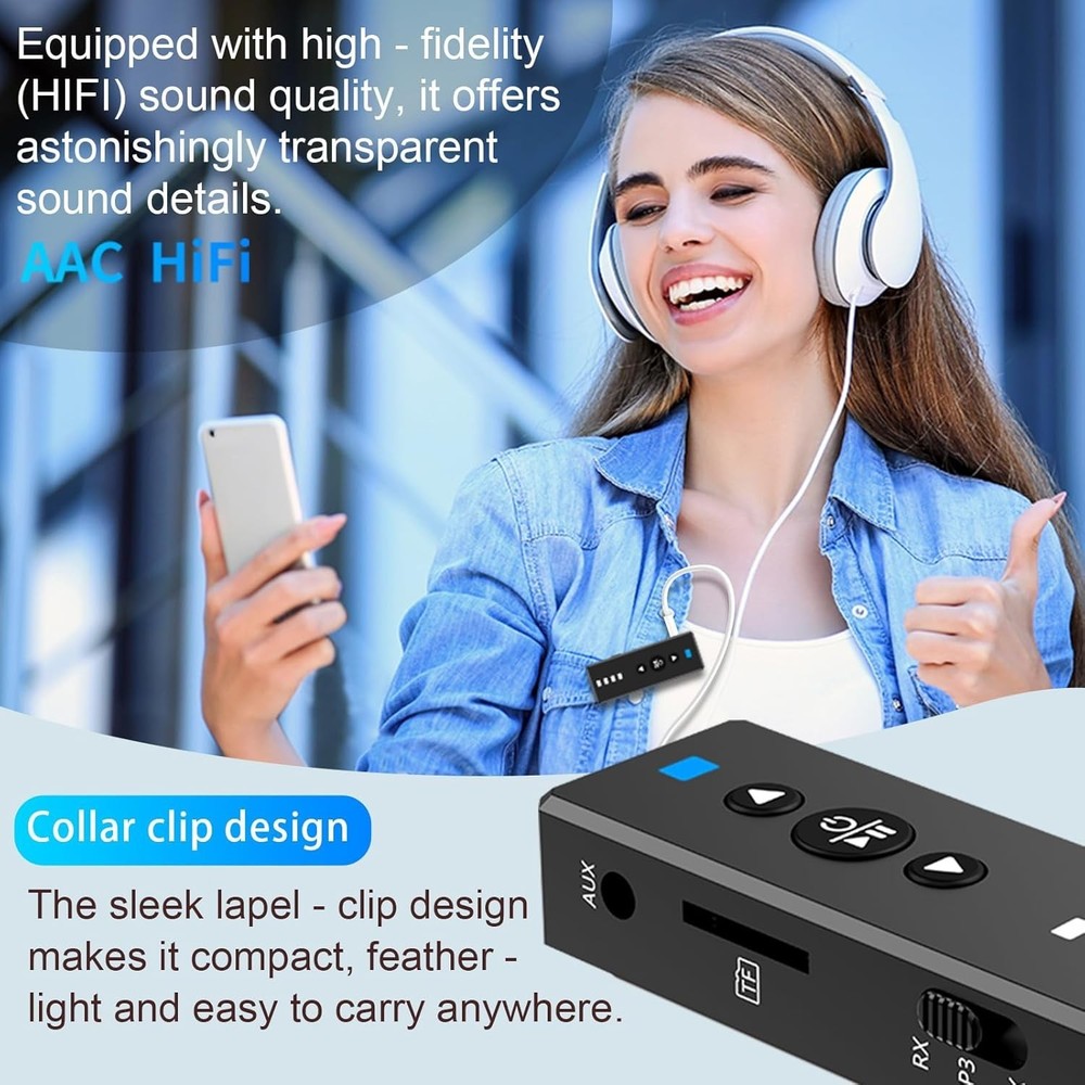 Bluetooth 5.4 3-in-1 Transmitter Receiver - Portable Wireless Audio Adapter