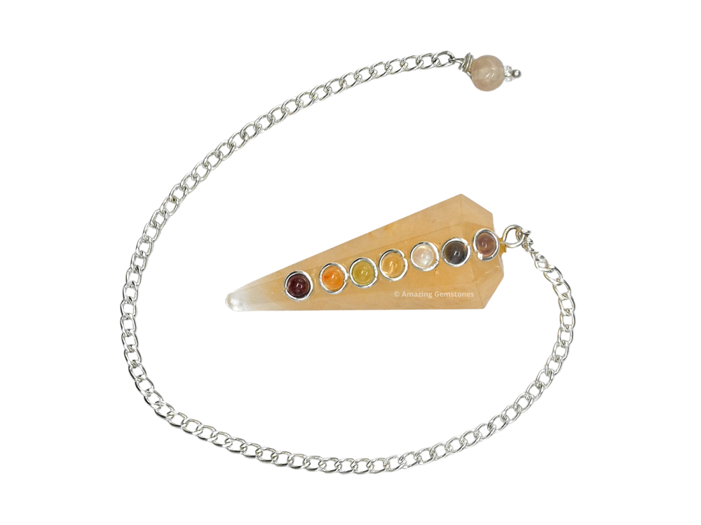 Yellow Aventurine Dowsing Crystal Chakra Pendulum